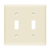 2-Gang Toggle Switch Wall Plate | Residential Grade