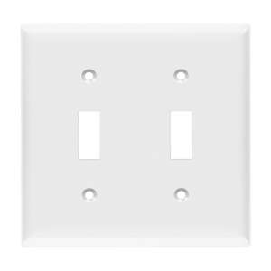 2-Gang Toggle Switch Wall Plate | Residential Grade