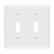 2-Gang Toggle Switch Wall Plate | Residential Grade