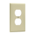 1-Gang Duplex Wall Plate | Mid-Size | Residential Grade