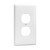 1-Gang Duplex Wall Plate | Mid-Size | Residential Grade