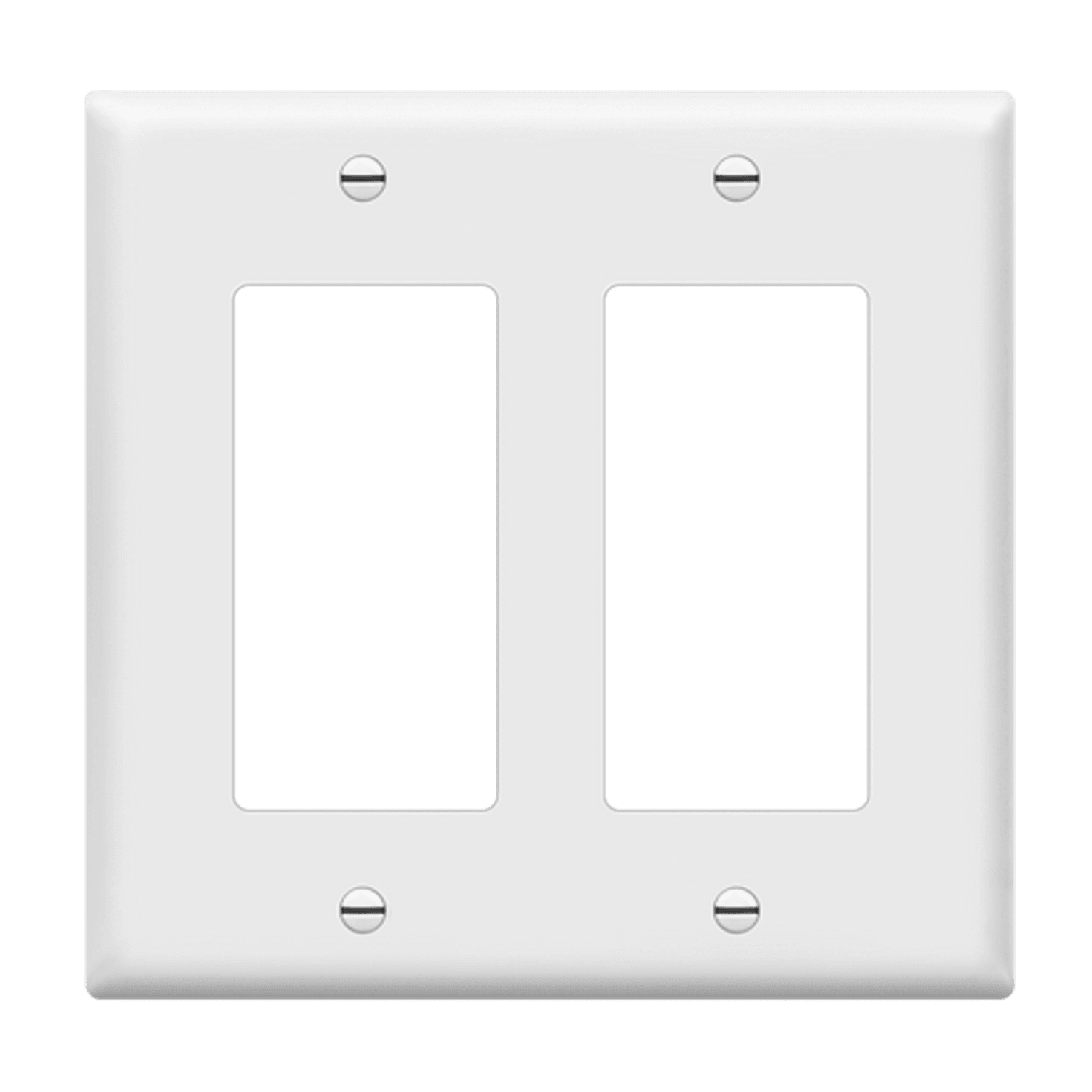 2-Gang Decorator Wall Plate | Mid Size | Residential Grade | Enerlites 8832M