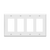 4-Gang Decorator Wall Plate | Standard Size