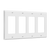 4-Gang Decorator Wall Plate | Standard Size