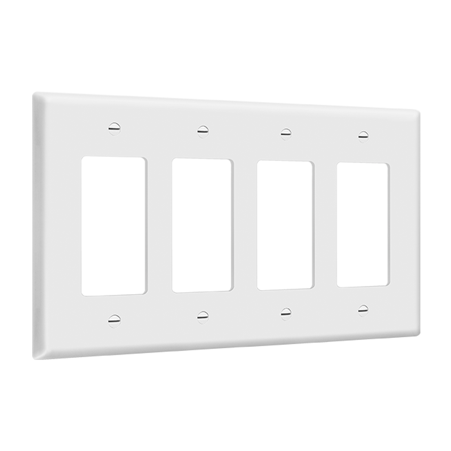 4-Gang Decorator Wall Plate | Mid Size