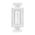 Multimedia Bristled Pass-Through Decorator Receptacle | Single-Gang