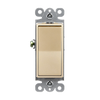 Single Pole Decorator Switch 15 Amp 120/277V — Gold Light Switch for Residential or Commercial Use — Durable and Modern Design