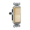 Single Pole Decorator Switch 15 Amp 120/277V — Gold Light Switch for Residential or Commercial Use — Durable and Modern Design
