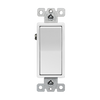 Commercial grade decorator switch with smooth paddle action, narrow body design, and back/side-wiring terminals, Model 91200.