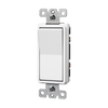 Commercial grade decorator switch with smooth paddle action, narrow body design, and back/side-wiring terminals, Model 91200.