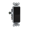 3-Way Decorator Light Switch, 15 Amp, Residential Grade, 120-277V – Modern white rocker design