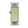 3-Way Decorator Light Switch, 15 Amp, Residential Grade, 120-277V – Modern white rocker design