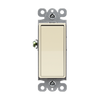 3-Way Decorator Light Switch, 15 Amp, Residential Grade, 120-277V – Modern white rocker design