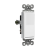 3-Way Decorator Light Switch, 15 Amp, Residential Grade, 120-277V – Modern white rocker design
