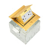 1-Gang Floor Box Pop-up with 20 Amp Tamper & Weather Resistant Decorator Receptacle