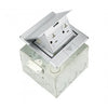 1-Gang Floor Box Pop-up with 20 Amp Tamper & Weather Resistant Decorator Receptacle