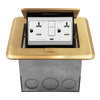 1-Gang Soft Pop-up Floor Box with 20 Amp Tamper-Resistant GFCI Receptacle