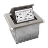 1-Gang Soft Pop-up Floor Box with 20 Amp Tamper-Resistant GFCI Receptacle
