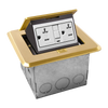 1-Gang Soft Pop-up Floor Box with 20 Amp Tamper-Resistant GFCI Receptacle