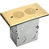 1 Gang Floor Box with 20A Tamper/Weather Resistant Duplex Receptacle