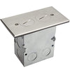 1 Gang Floor Box with 20A Tamper/Weather Resistant Duplex Receptacle