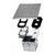 2-Gang Floor Box with 20 Amp Tamper & Weather Resistant Receptacle | 2 port Datacom Module