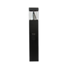 EasyLED Square Bollard with LED Cone Reflector - Wide Beam Spread