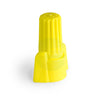 Bulk pack of 500 yellow winged wire connectors, UL listed twist-on caps for high-torque residential and commercial electrical wiring