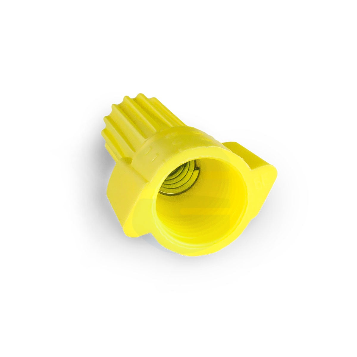 Bulk pack of 500 yellow winged wire connectors, UL listed twist-on caps for high-torque residential and commercial electrical wiring