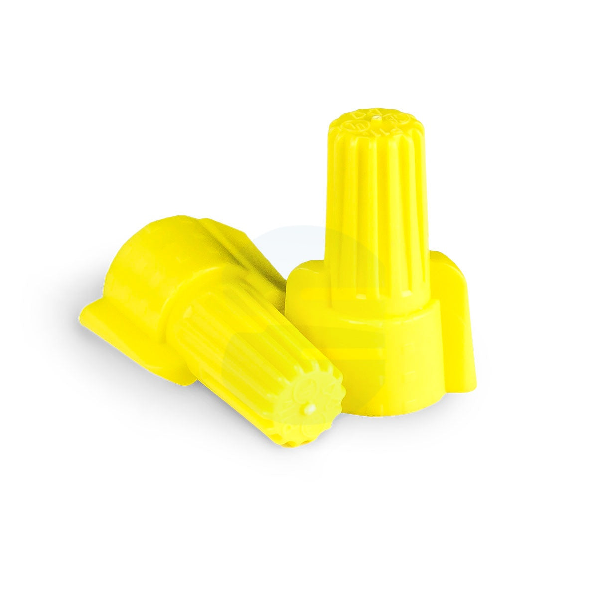 Bulk pack of 500 yellow winged wire connectors, UL listed twist-on caps for high-torque residential and commercial electrical wiring