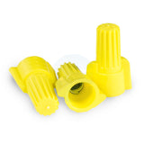 Bulk pack of 500 yellow winged wire connectors, UL listed twist-on caps for high-torque residential and commercial electrical wiring