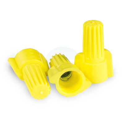Winged Yellow Wire Connectors | UL Listed | Bag of 500 | High-Torque Electrical Twist-On Caps
