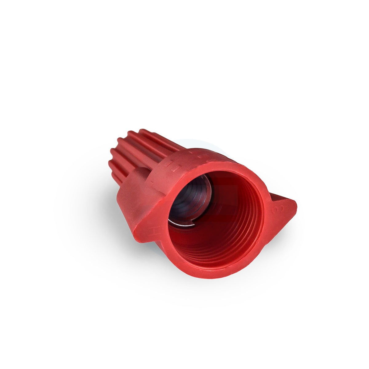 Bulk bag of 500 winged red wire connectors, UL listed twist-on caps for electrical wiring