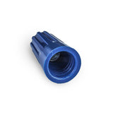 Bag of 500 small blue wire connectors, UL listed twist-on caps for low-voltage residential, commercial, and automotive wiring