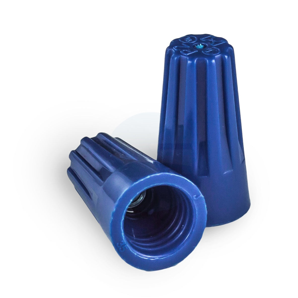 Bag of 500 small blue wire connectors, UL listed twist-on caps for low-voltage residential, commercial, and automotive wiring