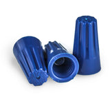 Bag of 500 small blue wire connectors, UL listed twist-on caps for low-voltage residential, commercial, and automotive wiring