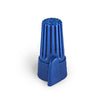 Bulk pack of 100 blue winged wire connectors, UL listed twist-on caps for high-torque electrical connections in residential and commercial wiring