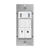 Dual-Load Humidity Sensor and 180° PIR Motion Sensor Wall Switch, Neutral Wire Required, Single Pole