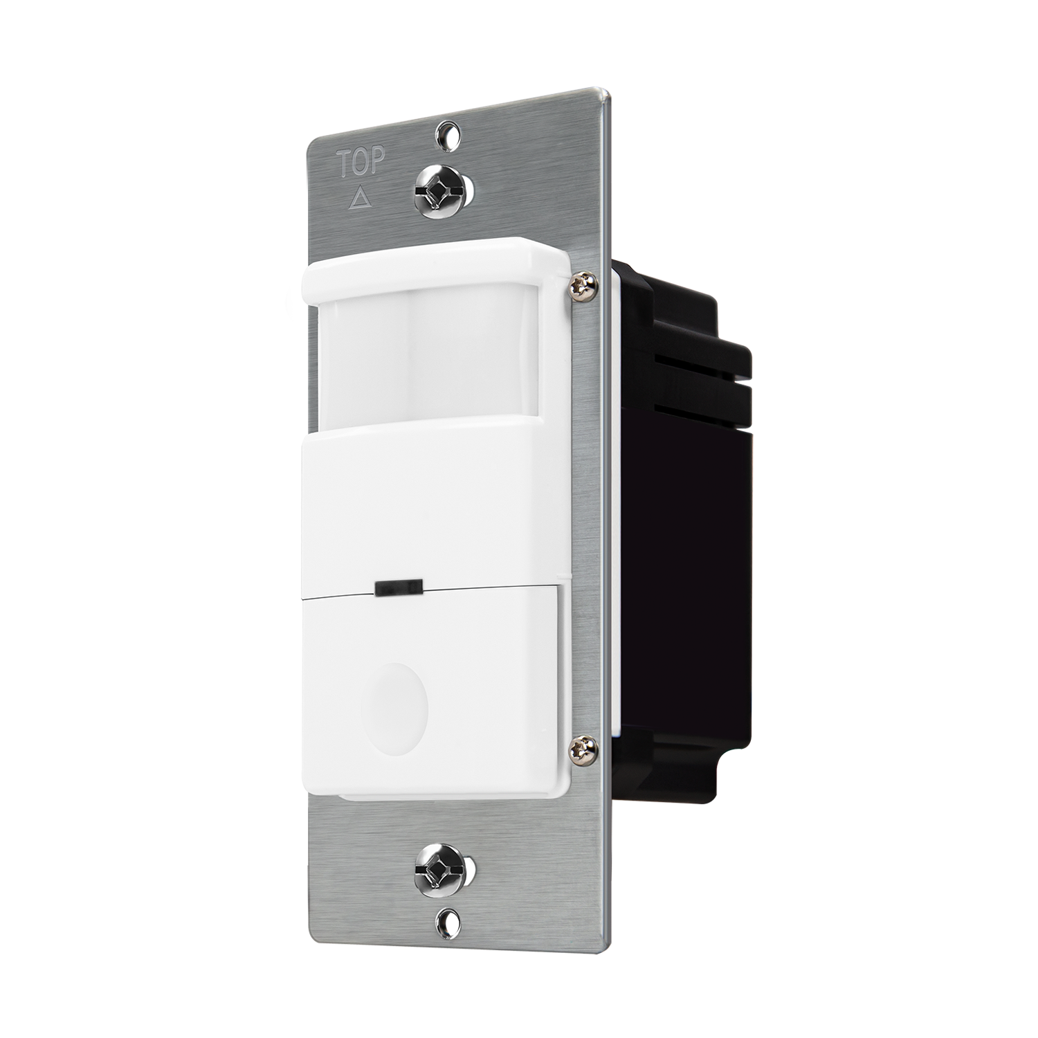 180° PIR Occupancy/Vacancy Motion Sensor Wall Switch, Secured Ground Wire Required, Single Pole