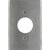 1-Gang Single Receptacle Plate, 1.620" Dia. Hole, Stainless Steel | Commercial Grade