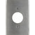 1-Gang Single Receptacle Plate, 1.620" Dia. Hole, Stainless Steel | Commercial Grade