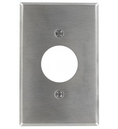 1-Gang Single Receptacle Plate, 1.620