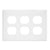 3-Gang Duplex Wall Plate | Mid-Size | White | Residential Grade
