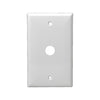 Residential Grade, Single Receptacle Plate, 0.625" Dia. Hole, 1-Gang