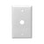 Residential Grade, Single Receptacle Plate, 0.625" Dia. Hole, 1-Gang