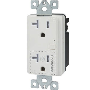 ENERLITES PL20R plug load control receptacle with internal relay for occupancy and vacancy control, UL/CUL listed - Available at Electrical Marketplace