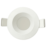 Regulus 2 inch round regressed slim LED downlight in white finish with frosted diffuser