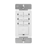 ENERLITES HET06-R 4-hour 7-button preset countdown timer switch with blue LED indicators