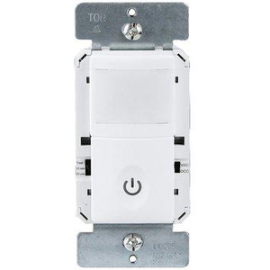 180° PIR Vacancy Motion Sensor Wall Switch, Secured Ground Wire Required, Single Pole