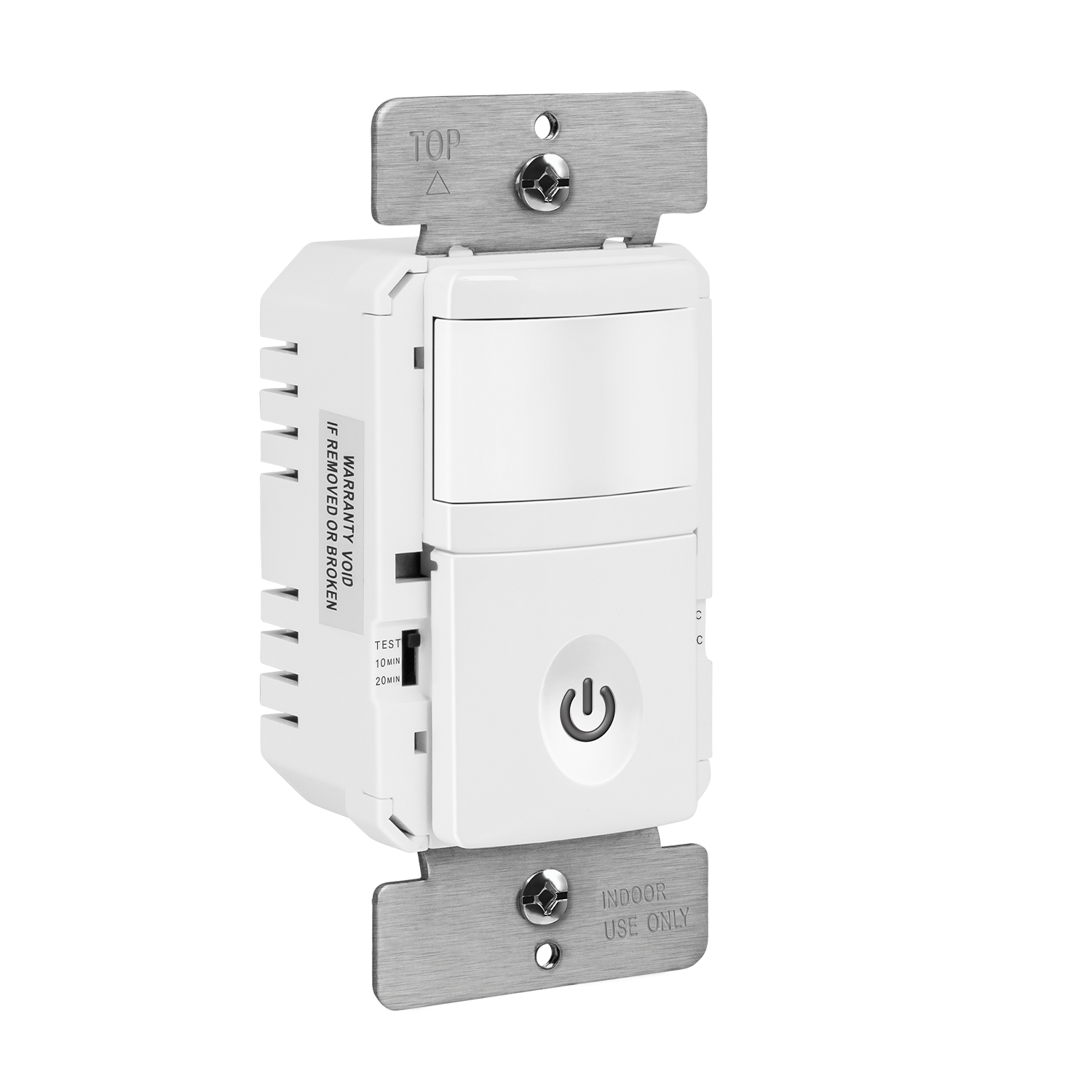 ENERLITES HMOS 180 degree PIR occupancy vacancy motion sensor wall switch single pole UL listed